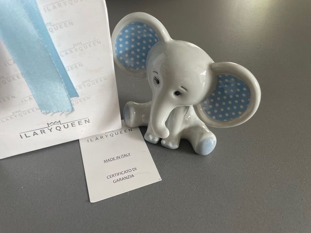 statuetta elefantino in ceramica ILARY QUEEN