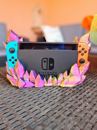 Porta docking station cristallo nintendo switch 