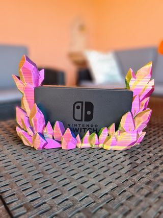 Porta docking station cristallo nintendo switch 