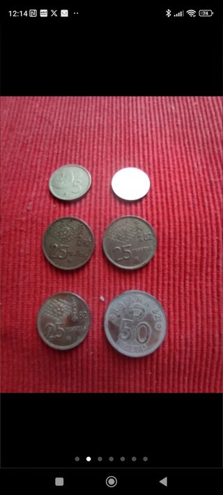 SÓLO 10€. 26 monedas de España.