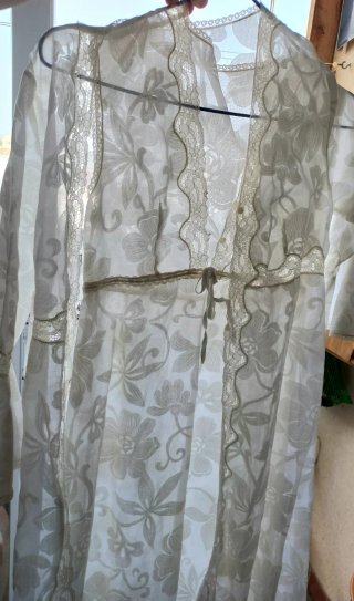 Conjunto nupcial vintage diseño años 70.