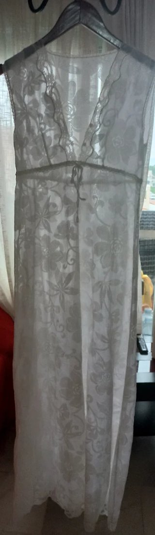 Conjunto nupcial vintage diseño años 70.