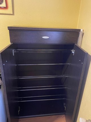 Libreria, mueble television y zapatero