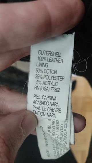 Chaqueta de cuero, talla M, Zara