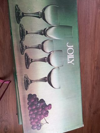 Copas cristal de Bohemia (vino y agua)