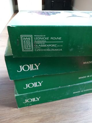 Copas cristal de Bohemia (vino y agua)