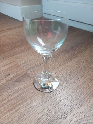 Copas cristal de Bohemia (vino y agua)