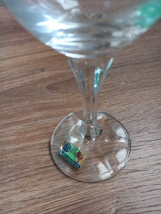 Copas cristal de Bohemia (vino y agua)