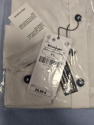 Camisa Blanca Slim, talla L, nueva empaquetada