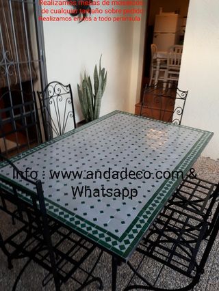 Tavolo in mosaico artigianale