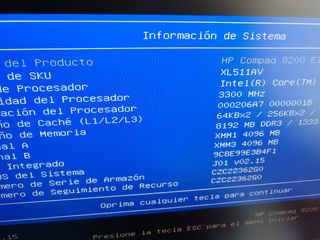 Hp compaq 8200