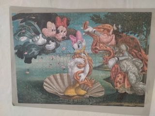 Puzzle Mickey y amigos hecho y pegado