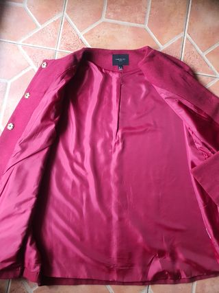 Capa burdeos Cortefiel talla L nueva
