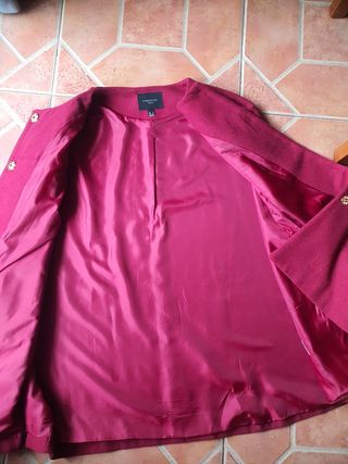 Capa burdeos Cortefiel talla L nueva