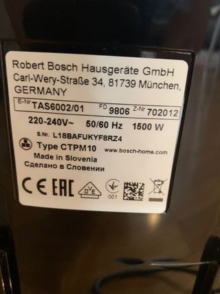 Cafetera cápsulas TASSIMO my way Bosch