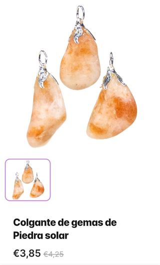 Colgante de piedra sol