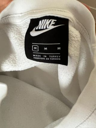 Sudadera Nike Blanca (Talla M)