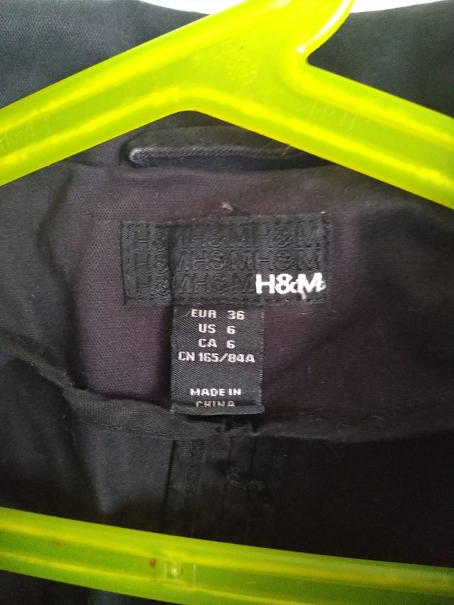 Chaqueta negra H&M Talla 36