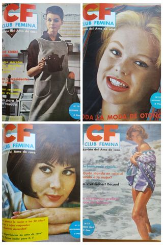 Revista CLUB FEMINA. 2 TOMOS 1962-1963