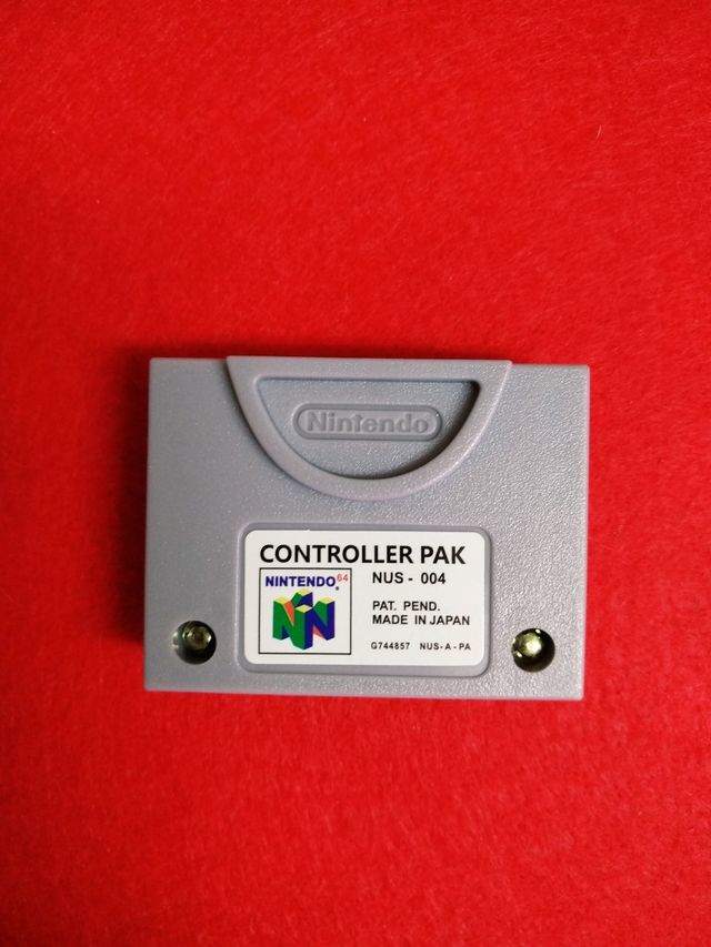 Nintendo 64 - Memory Card Oficial (2 en stock)