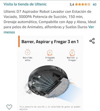 Robot Aspirador con estación de vaciado