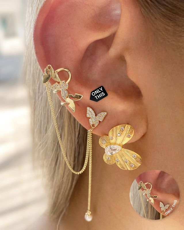 Ear Cuff de Mariposas 18k Gold Fashion de segunda mano por 70 EUR en Barcelona en WALLAPOP