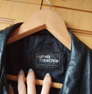 Chaqueta de Cuero negra