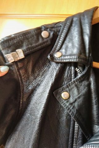 Chaqueta de Cuero negra