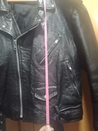 Chaqueta de Cuero negra