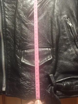 Chaqueta de Cuero negra