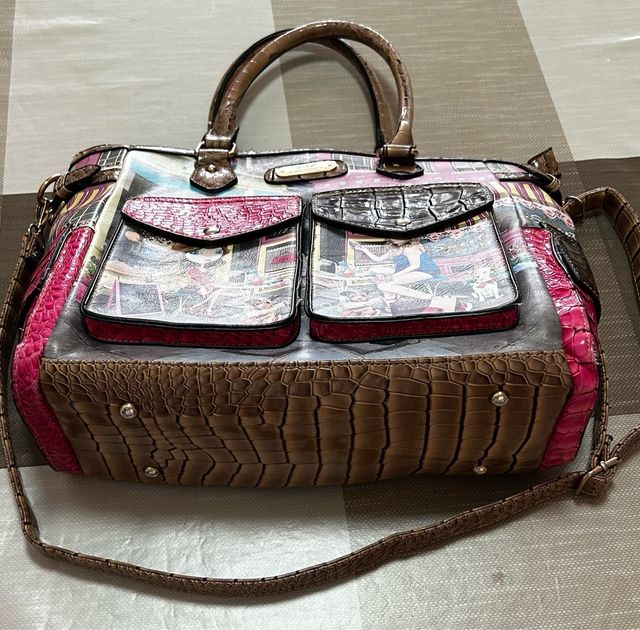 Bolso tote WKR estampado muñecas