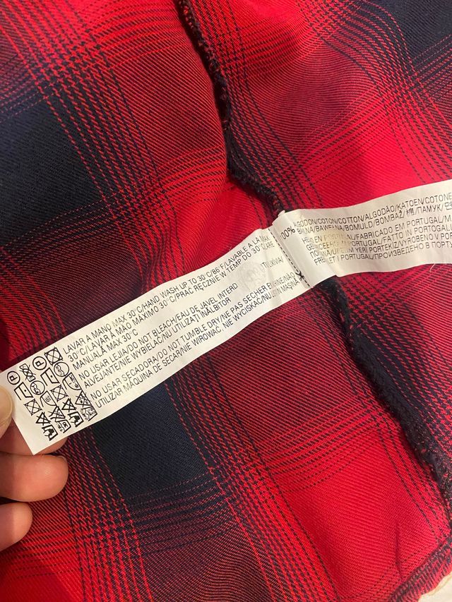 Camisa cuadros de Zara