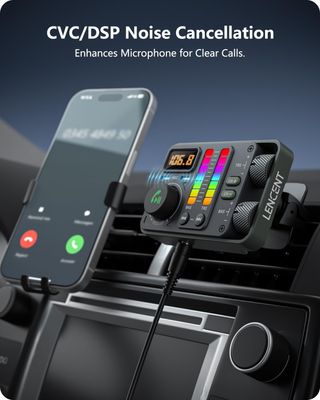 Transmisor FM, manos libres para el coche.