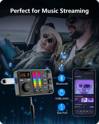 Transmisor FM, manos libres para el coche.