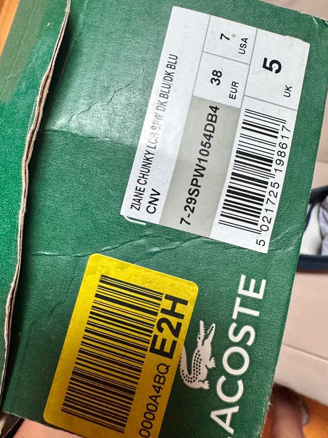 zapatilla verano lacoste