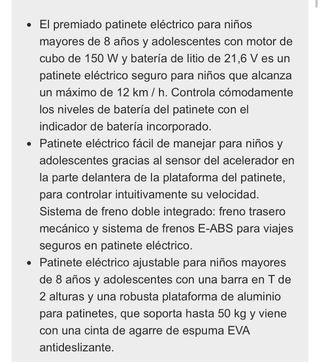 patinete electrico ideal para niños