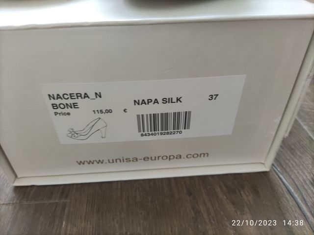 ZAPATOS DE NOVIA N 37