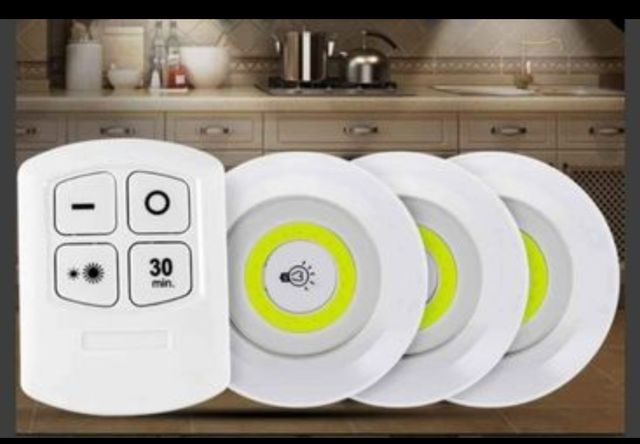 LUZ AUXILIAR PACK 3 LUCES CON MANDO Y APAGADO AUTO