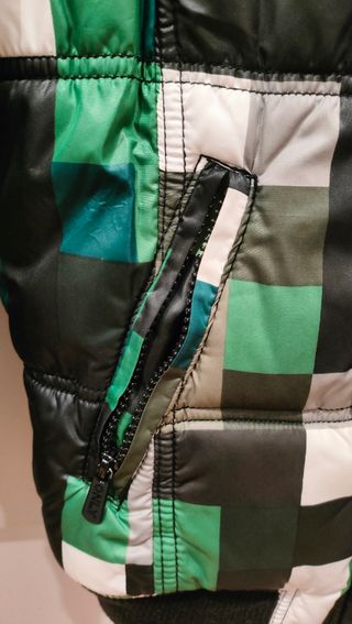Bomber cuadros con capucha