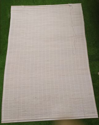 Estor de Bambú blanco enrollable