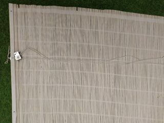 Estor de Bambú blanco enrollable