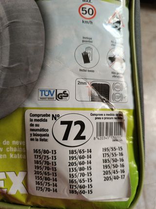 Cadenas de nieve para coche