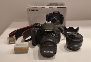 Canon EOS 600D + EFS 18-55 + EF 50mm