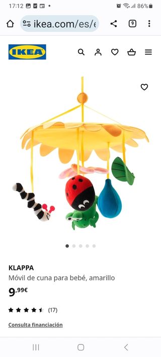 Móvil cuna para bebé