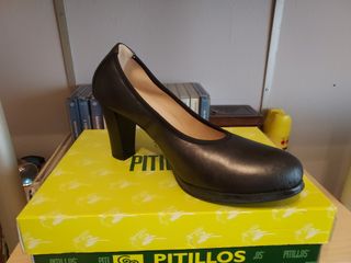 Zapatos pitillos gris metalizado  n° 39