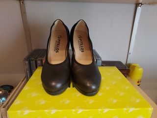 Zapatos pitillos gris metalizado  n° 39