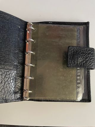 agenda piel vintage