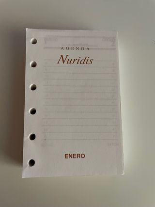 agenda piel vintage