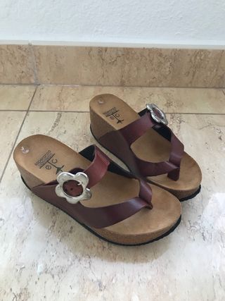 Sandalias mujer marrones talla 35