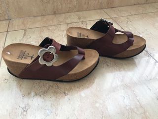 Sandalias mujer marrones talla 35